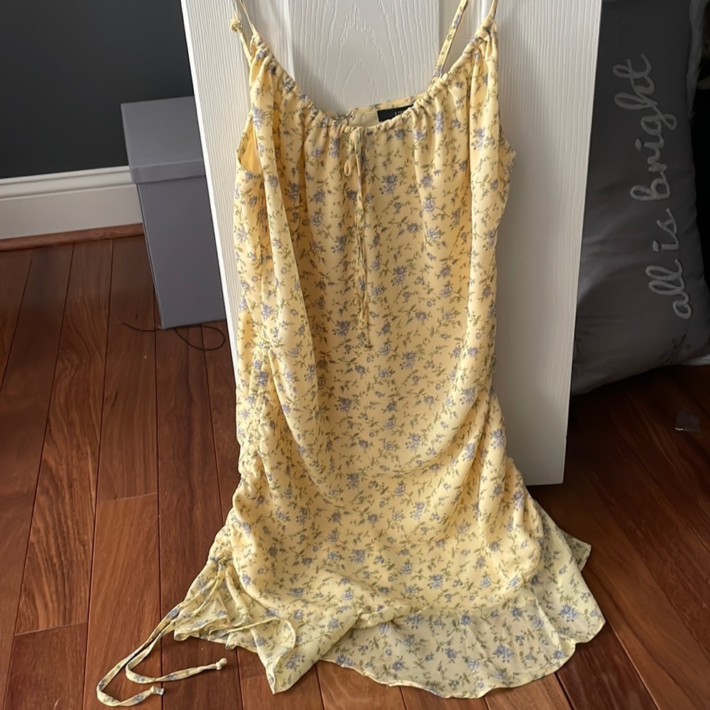 Yellow Floral Dress